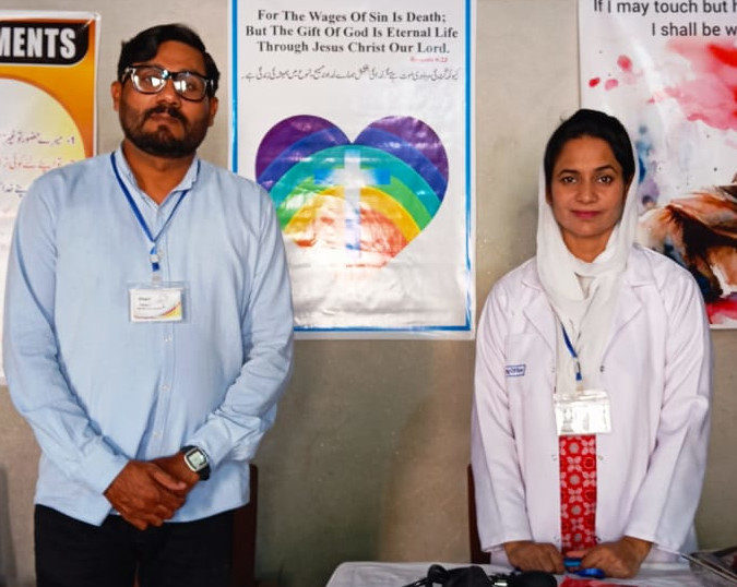 A photo of Farhan and Fouzia Paul